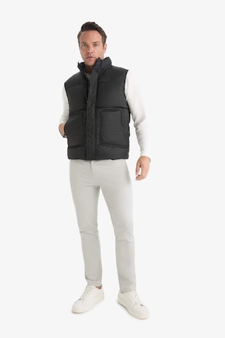 Defacto Regular Fit Dik Yaka Fermuarlı Şişme Yelek C5818ax25aubk27 Siyah