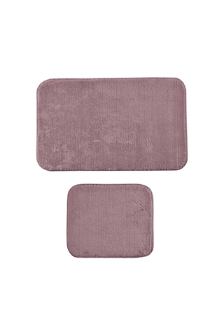 Elart Banyo Paspas Takımı 2li kaydırmaz tabanlı peluş gülkurusu Gülkurusu