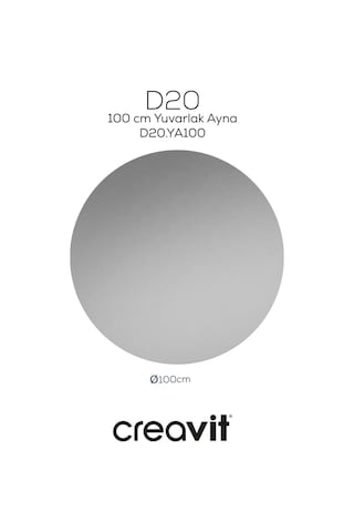 Creavit D20 100 Cm Yuvarlak Ayna Cam