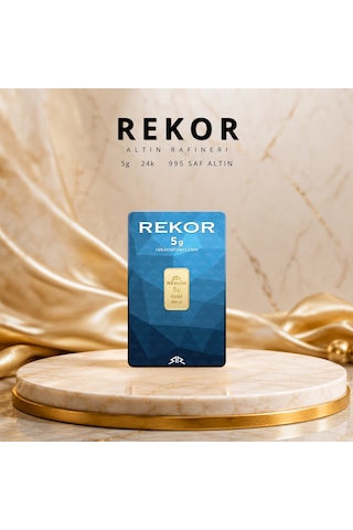 1 Adet 5 Gr 24 Ayar Altın 995 Rekor