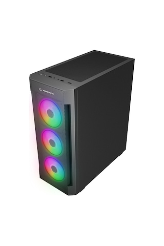 Rampage Vıgılant Mesh 650W 80+ Bronze Rgb Fan Atx Siyah Mıd Tower Oyuncu Kasası