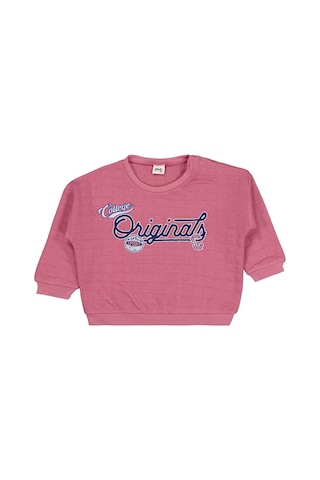Civil Baby College Originals Nakışlı 6-18 Ay Sweatshirt - Pembe Gül Kurusu