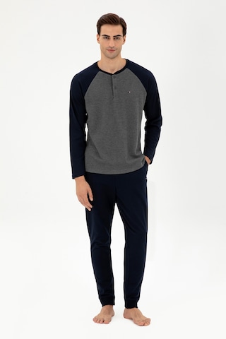 U.s. Polo Assn. Erkek Antrasit Melanj Pijama Takım 50301726-vr081 Antrasit Melanj