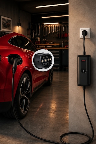 Mioji 717 3.5Kw/16A 2.4 LCD Ekran Wi-Fi Destekli IP65 Suya Dayanıklı Taşınabilir Elektrikli Araç Şarj Cihazı