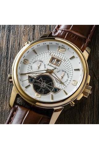 Earnshaw Es-8177-08 Erkek Kol Saati Altın