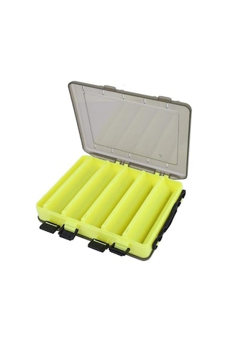 Captain 7218 Sahte Balık Kutusu 10 Gözlü 20x15x4.5cm - Yellow