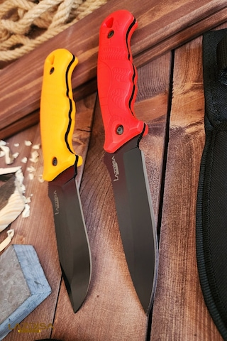 Outdoor Piknik Kamp Bıçağı Bıçak Kılıflı Mutfak Çakısı 2 Li Kmpx01 Çok Renkli