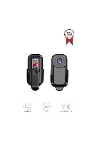 Torima Cmr-27 Siyah 1080p Hd Kayıt, 140 Geniş Açı, Klips Tasarımlı Giyilebilir Aksiyon Kamerası