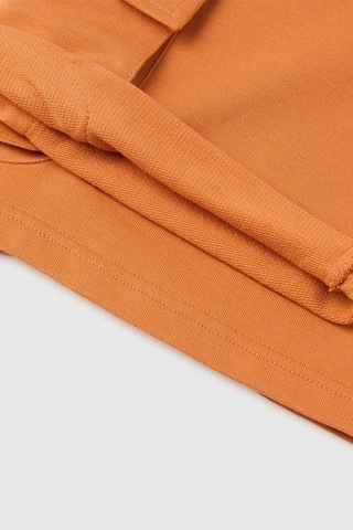 United Colors Of Benetton Erkek Çocuk Beli İp Detaylı Ön Cepli Bermuda Şort Turuncu 6-14 Yaş-2808