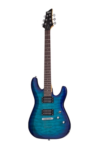 Schecter C-6 Plus Elektro Gitar (Ocean Blue Burst)
