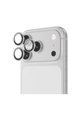 Apple Uyumlu   iPhone 17 Pro Benks Glass Warrior Cam Kamera Lens Koruyucu Gümüş