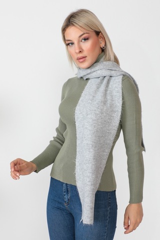 Basıc Atkı 23aj0015-gri Gri