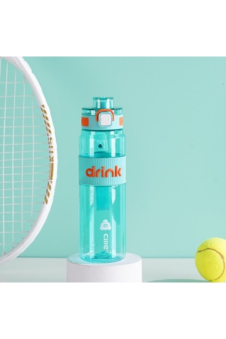 Tuomeng Su Bardağı Büyük Kapasiteli İyi Görünümlü Öğrenci Açık Hava Taşınabilir Saman Bardağı 530ml Deckard Mavi