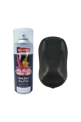 Colorium Plasti Bul Dip Boya Sökülebilir Kauçuk Siyah Sprey  Siyah