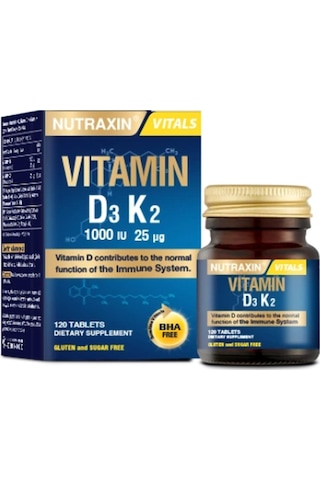 Nutraxin Vitamin D3 K2 120 Tablet Nutraxin Vitamin D3 K2 120 Tablet
