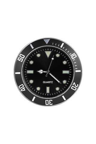 Araç İçi Yapıştırma Saat Araba Işıklı Saat Siyah