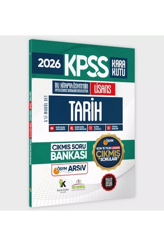 2026 FULL Lisans KPSS Kara Kutu ÖSYM Çıkmış Soru Bankası 5li Modül Set Son 15 Yıl(Sadece Lisans)