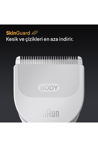 Braun Vücut Tıraş Makinesi Series 5, +6 Aksesuar, Su Geçirmez, Bg5550 90 Dak