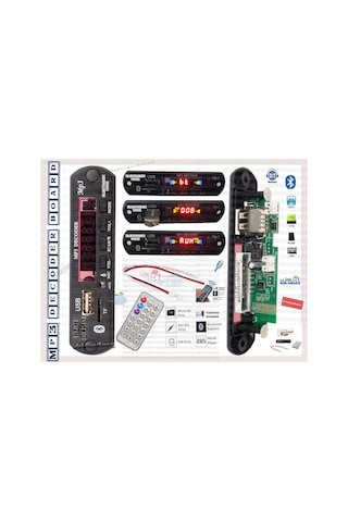 Toyota Serisi Aux Çıkışlı Oto Teypler için Mp3 Bluetoothlu N11.46