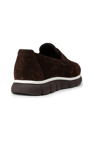 Deery Erkek Hakiki Süet Kahverengi Loafer Ayakkabı - 02045mkhve01