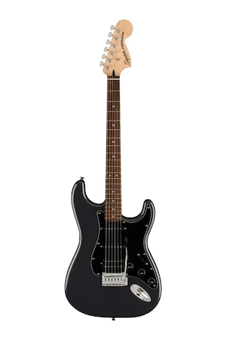 Squier Affinity Strat Hss Frontman 15g Amp Charcoal Frost Metallic Elektro Gitar Seti