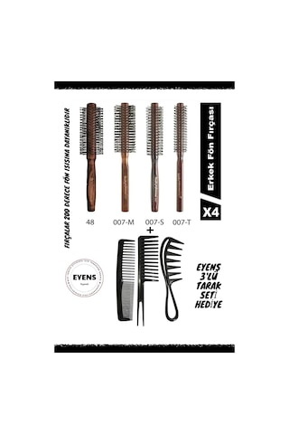 Elsa Professional 4 Lü Erkek Tarama Serisi Seti+3x Wax Tarağı
