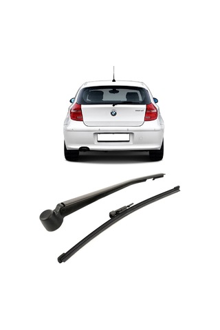 Bmw 1 Serisi E81 2002-2012 Uyumlu Arka Cam Silecek Kolu Ve Süpürgesi Takım 61627138507