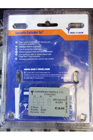 Mul-t-lock 7x7 Silindir