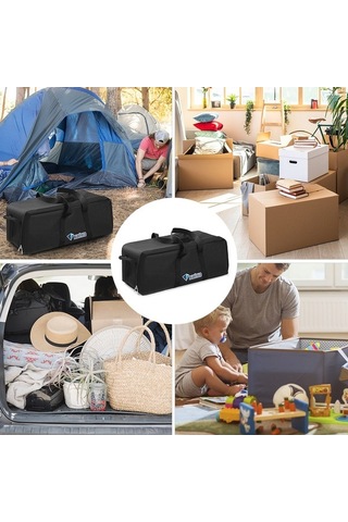 Novahub Seyahatlerinizde Yardımcı Olacak Dayanıklı Ve Büyük Boyutlu Oxford Kumaş Çanta Siyah, Pratik Tasarım Siyah