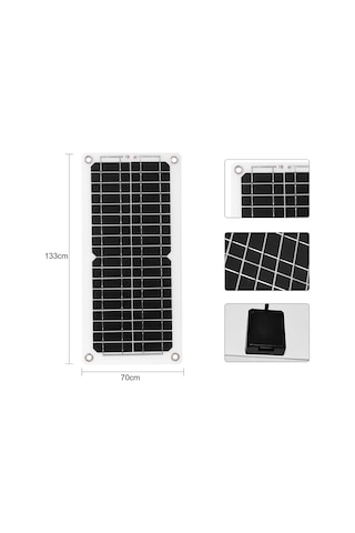 Moveevo 12w Taşınabilir Güneş Enerjili Şarj Paneli - Usb Çıkışlı, Ip65 Suya Dayanıklı, Monokristal Panel