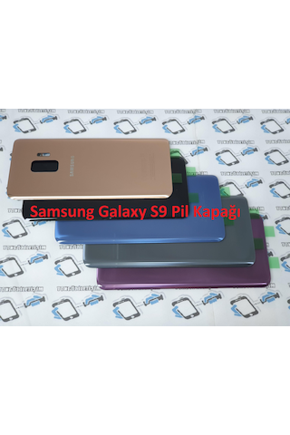 Samsung Uyumlu Galaxy S9 Arka Pil Batarya Kapağı (Cam) (263123231)