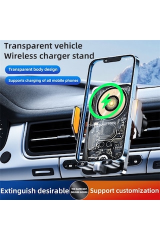 Apera Mt12 Kablosuz Araç İçi Cep Telefonu Tutucu Otomatik İndüksi