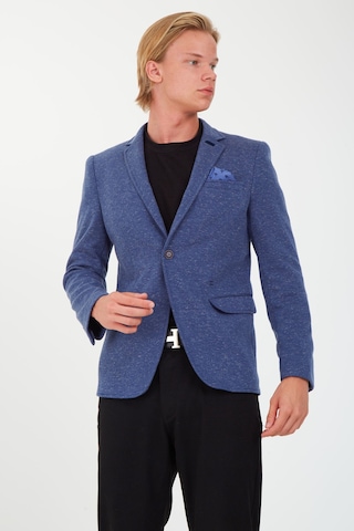 Sposo 5106 Dar Kalıp Yarım Astarlı Lacivert Erkek Blazer Ceket Lacivert