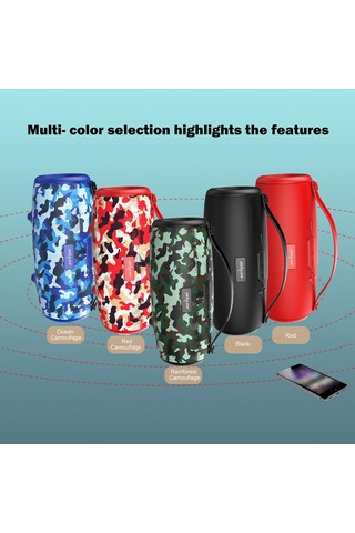 Teltree Kırmızı Zealot S34 10w Bt 5.0 Hoparlörü - Ipx5 Su Geçirmez, Tws Stereo, Hifi Ses, Aux/usb/tf Kart Desteği, 5-6 Saat Çalma Süresi