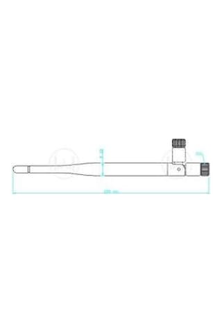 Antenna Home Ah2g.103 2.4ghz 5dbi H198 Plastik Anten