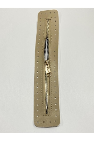 Karantuhafiye Derili Fermuar / Çanta Fermuarı / Kapak Fermuar 30 Cm Kapiçino Kapiçino Çok Renkli