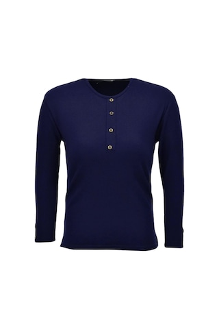 Kadın Kaşkorse Bluz Bgl-st04135 Lacıvert