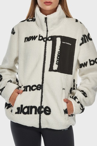 New Balance Lifestyle Unisex Sweatshirt Beyaz