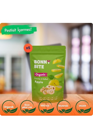 Kurutulmuş Çıtır Elma Atıştırmalığı 5'li Paket 18gr 5 Diğer