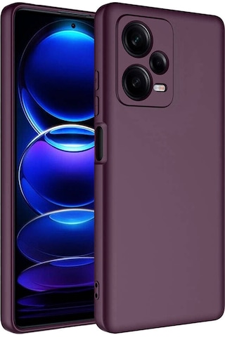 Redmi Note 12 Pro Plus 5g Kılıf Tchs Mara Lansman Kapak - Koyu Mor Koyu Mor