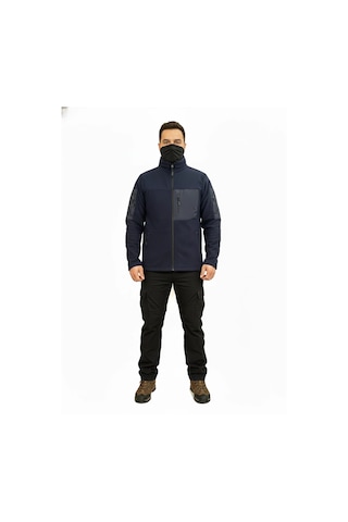 Mysia Outdoor Lacivert Soft Shell Taktik Polar Mont Avcı 7 Cep Çok Renkli