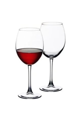 2'li Şarap Kadehi Seti - Lüks Uzun Saplı Cam Şarap Kadehi 500 Ml Çok Renkli