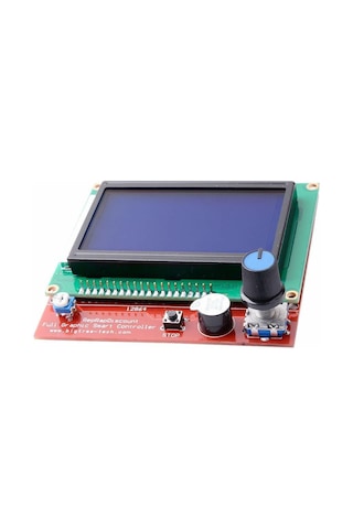 RepRap Ramps 1.4 Uyumlu 128x64 Grafik GLCD Ekran Kiti - Full Graphic Smart