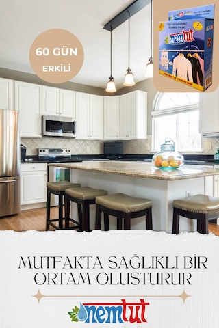 Mutfaklara Özel Gıda Ve Eşyaları Nem Rutubet Ve Buhardan Koruma