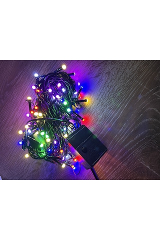 10m 100 Led Damla Uçlu Rgb Işık Siyah Kablo Mz-17-2