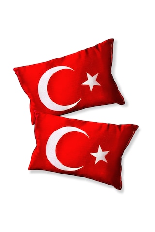 Türk Bayrak'lı Boyun Yastığı & Emniyet Kemer Kılıf Seti