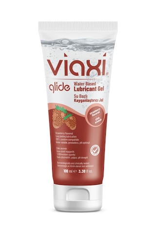 Viaxi Glide Su Bazlı Kayganlaştırıcı Jel Çilek Aromalı 100 ML