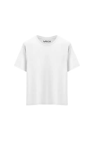 Rich Erkek 2 Li Paket %100 Pamuk Oversize Tişört Basic Bisiklet Yaka Kısa Kollu T-shirt Gri