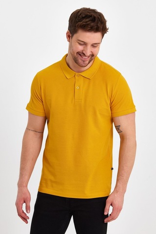 Nemonti Premium Penye Polo Yaka T-shırt Sun Flower