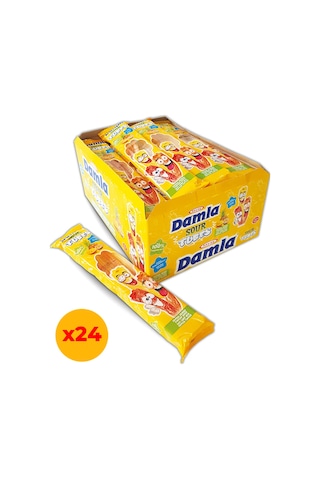 Tayaş Damla Sour Tubes Licorice Tropikalli Jel Şeker 24 x 30 G